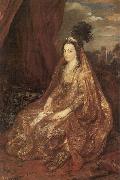 Anthony Van Dyck, Portrat der Elisabeth oder Theresia Shirley in orientalischer Kleidung